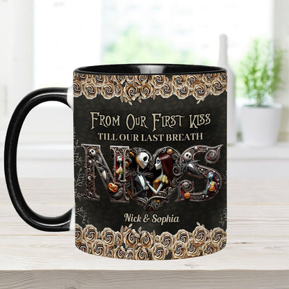 Till Dead Do Us Part - Personalized Nightmare Accent Mug