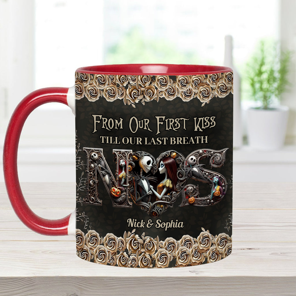 Till Dead Do Us Part - Personalized Nightmare Accent Mug
