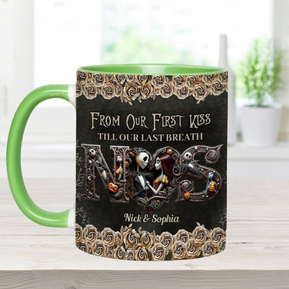 Till Dead Do Us Part - Personalized Nightmare Accent Mug