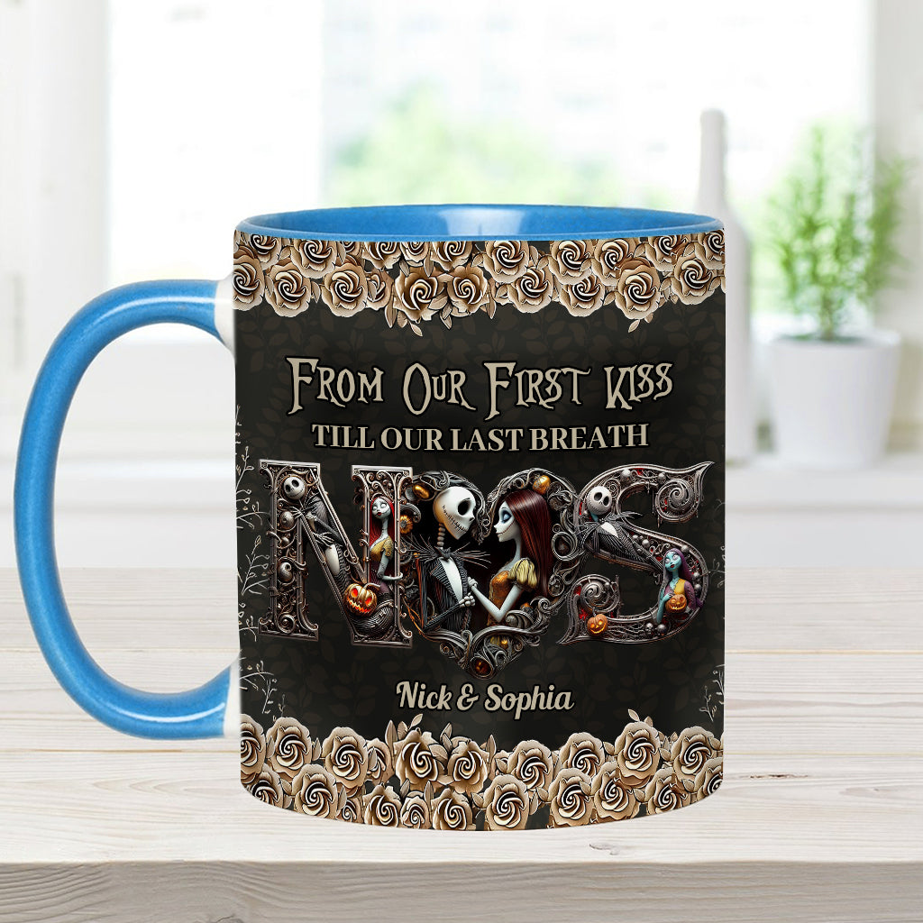 Till Dead Do Us Part - Personalized Nightmare Accent Mug