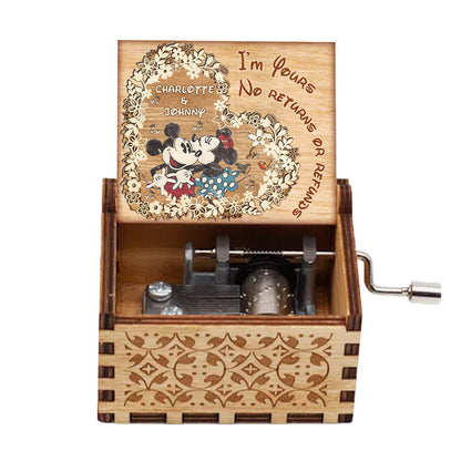 I’m Yours - Personalized Couple Mouse Hand Crank Music Box