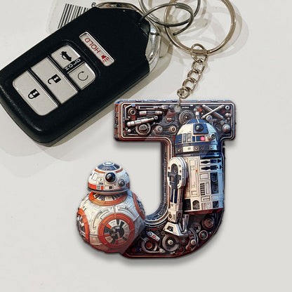 The Force Letter - Personalized The Force Keychain