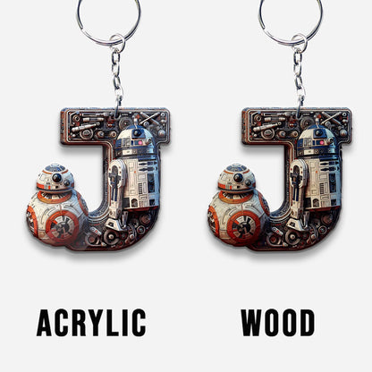 The Force Letter - Personalized The Force Keychain