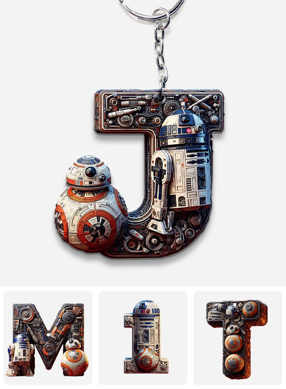 The Force Letter - Personalized The Force Keychain