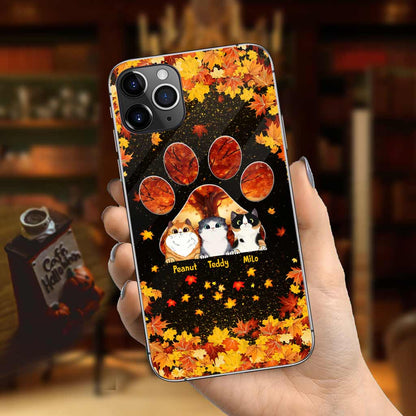 Hello Fall - Personalized Cat Phone Case