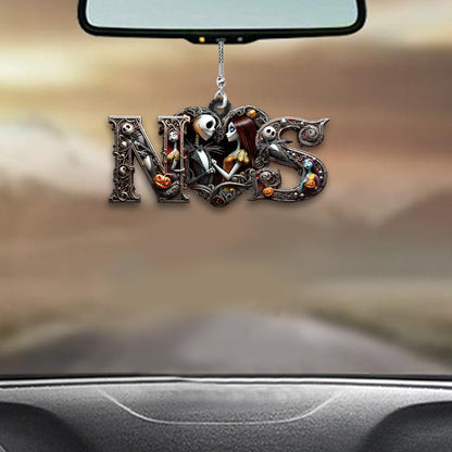 Till Death Do Us Part - Personalized Nightmare Car Ornament