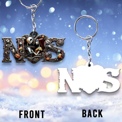 Till Death Do Us Part - Personalized Nightmare Keychain