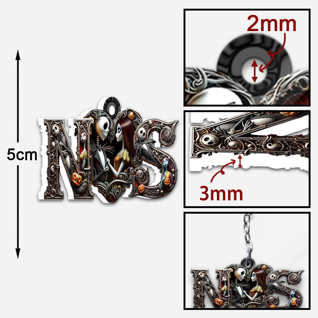 Till Death Do Us Part - Personalized Nightmare Keychain