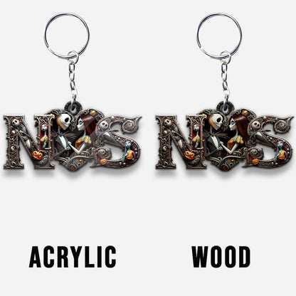 Till Death Do Us Part - Personalized Nightmare Keychain