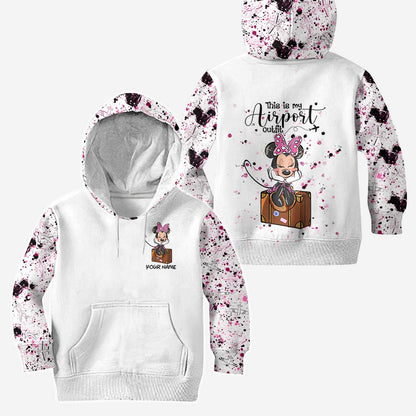 This Is My Airport Outfit - Personalized Mouse Hoodie and Leggings