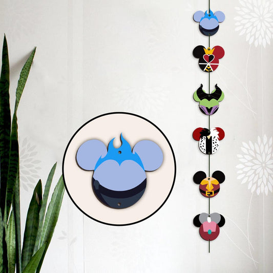 Mouse Ears Villain - Personalized 6 Pieces Garland