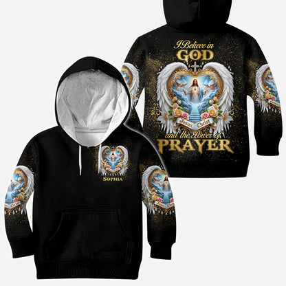 I Believe in God and the Power of Prayer - Personalized Christian All Over Shirt