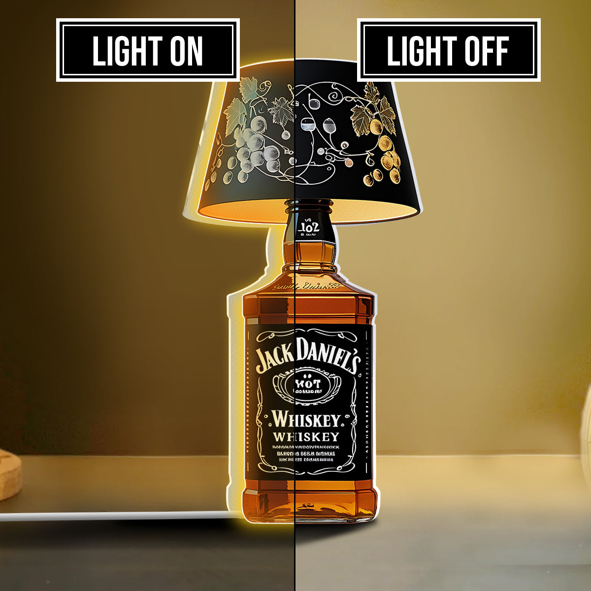 Wine Bottle Lamp - Personalized Wine Shaped Light Box