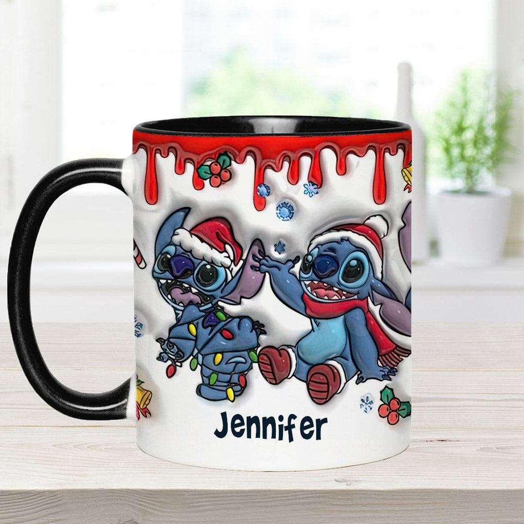 Merry Christmas - Personalized Ohana Accent Mug
