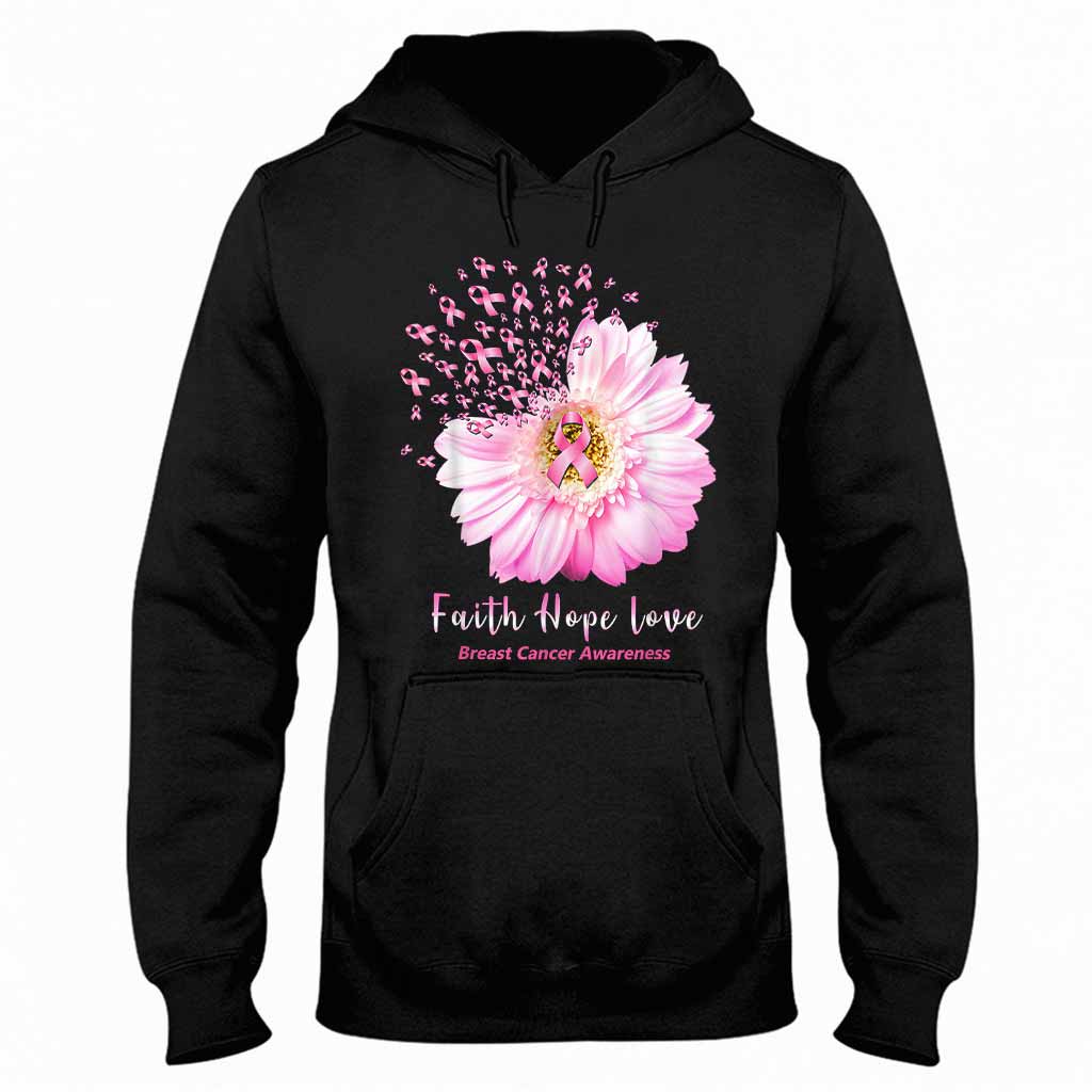 Faith Hope Love Breast Cancer Awareness T-shirt and Hoodie 092021