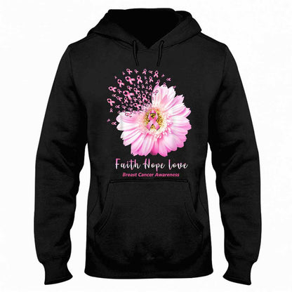 Faith Hope Love Breast Cancer Awareness T-shirt and Hoodie 092021