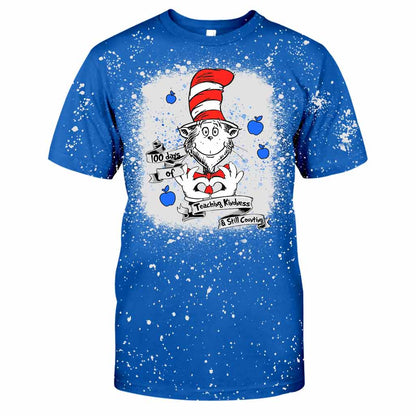 100 Days Of Teaching Kindness - Handmade Bleached Shirts