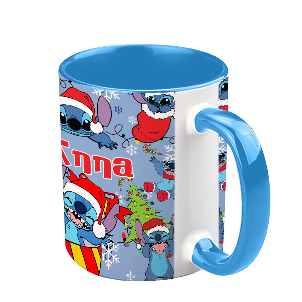 Merry Stitchmas - Personalized Ohana Accent Mug