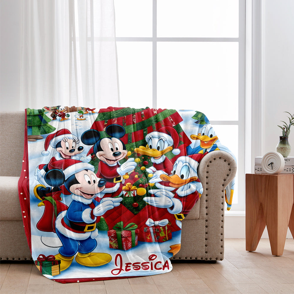 Merry Christmas - Personalized Mouse Blanket