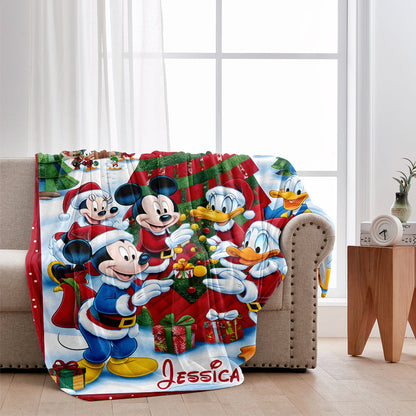 Merry Christmas - Personalized Mouse Blanket