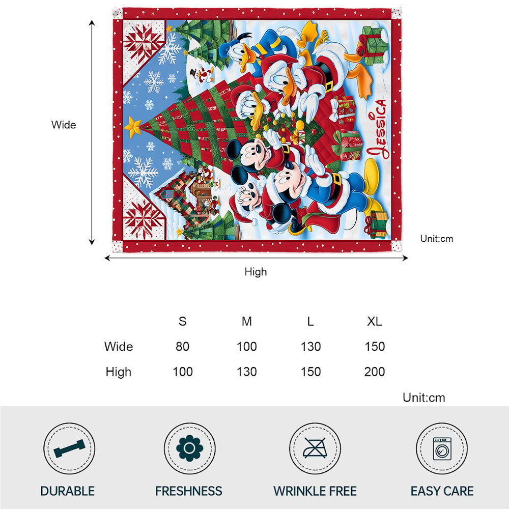 Merry Christmas - Personalized Mouse Blanket