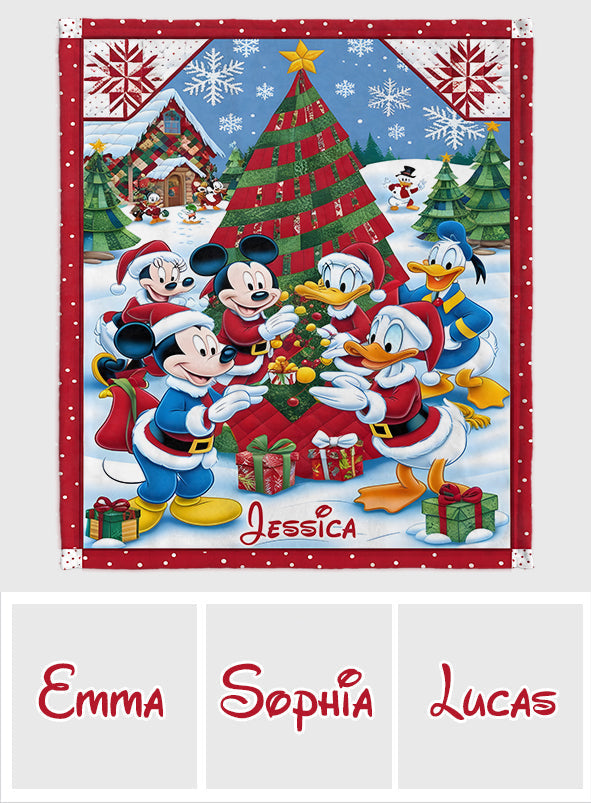 Merry Christmas - Personalized Mouse Blanket
