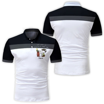 I Golf And I Know Things - Personalized Polo Shirt