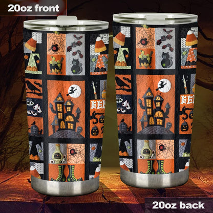 My Broom Broke So Now I Quilt Halloween Tumbler