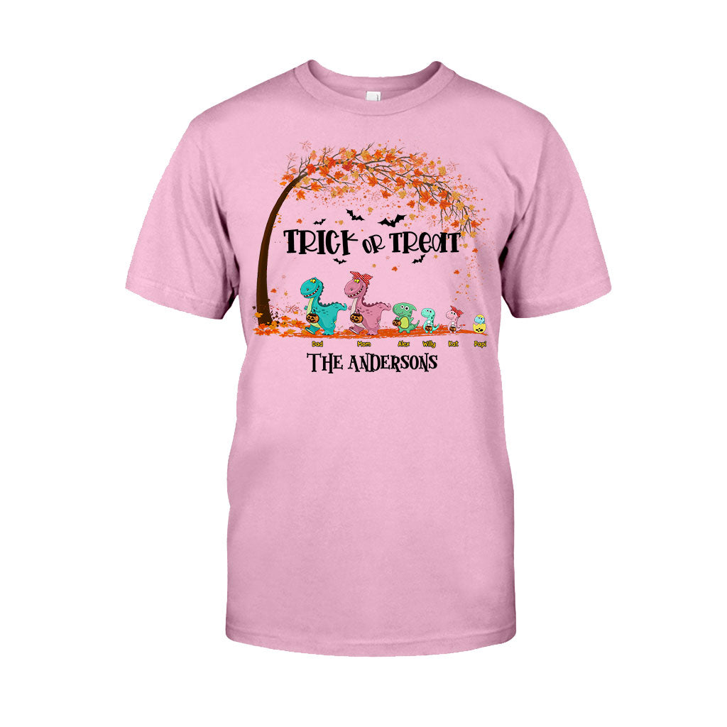 Family Of Dinosaurs - Personalized Halloween Family T-shirt and Hoodie