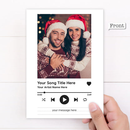 Personalized Greeting Gift Card Photo Song