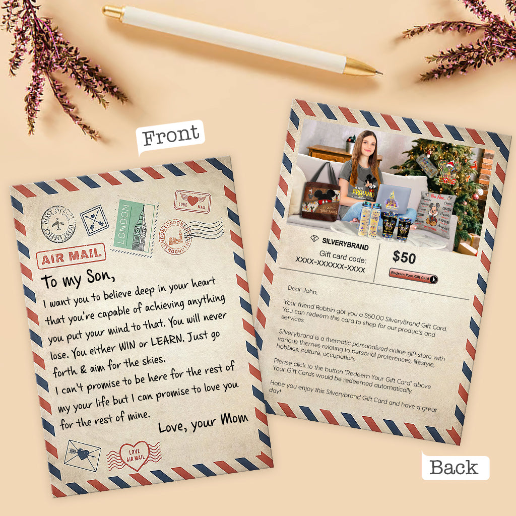 Personalized Greeting Gift Card Letter Sending Message