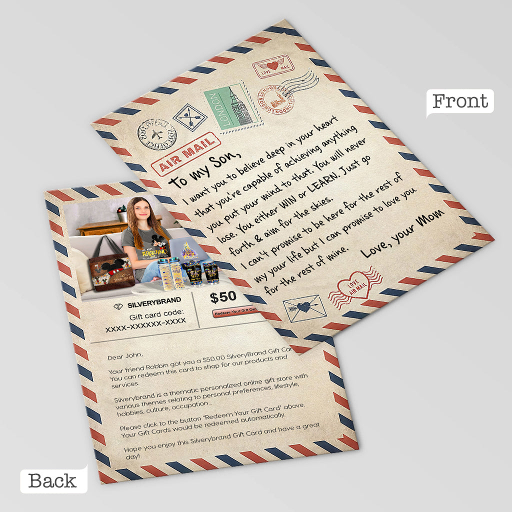 Personalized Greeting Gift Card Letter Sending Message