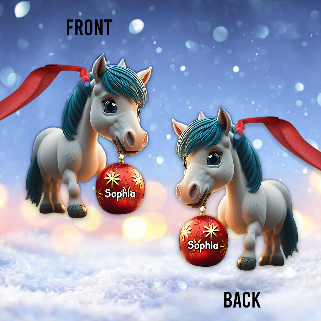 Love Horses - Personalized Horse Ornament