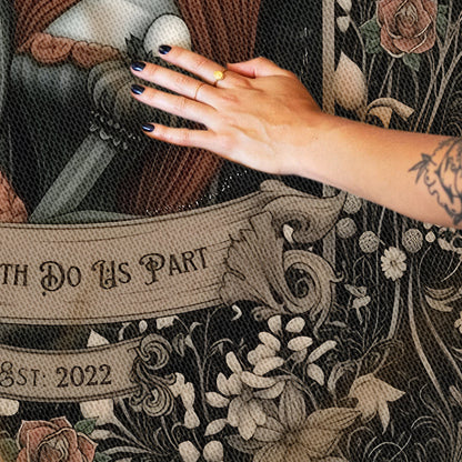 Til Death Do Us Part - Personalized Nightmare Woven Blanket