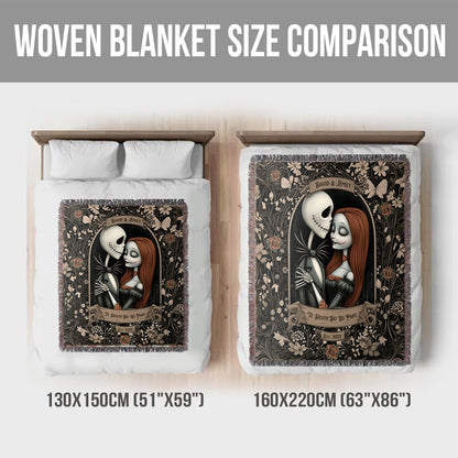 Til Death Do Us Part - Personalized Nightmare Woven Blanket