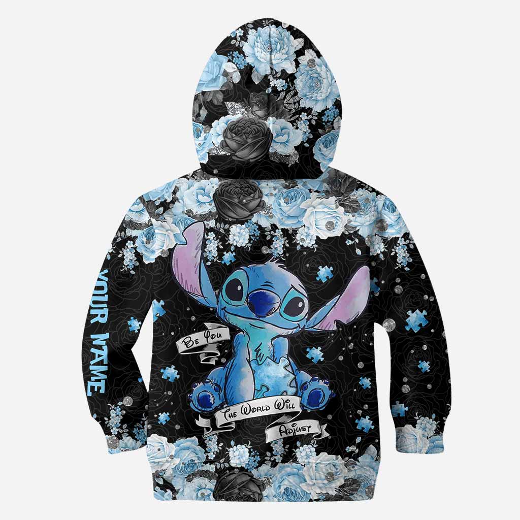 Be You The World Will Adjust - Personalized Autism Awareness Hoodie and Leggings