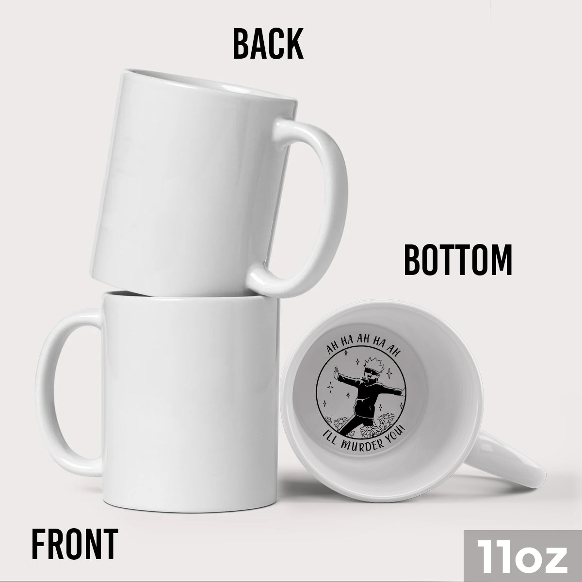 Anime Funny Ah Ha Ha - Hidden Message Mug