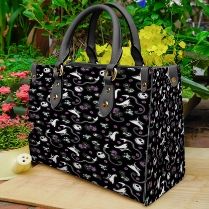 Spooky Night Nightmare Leather Handbag 0523