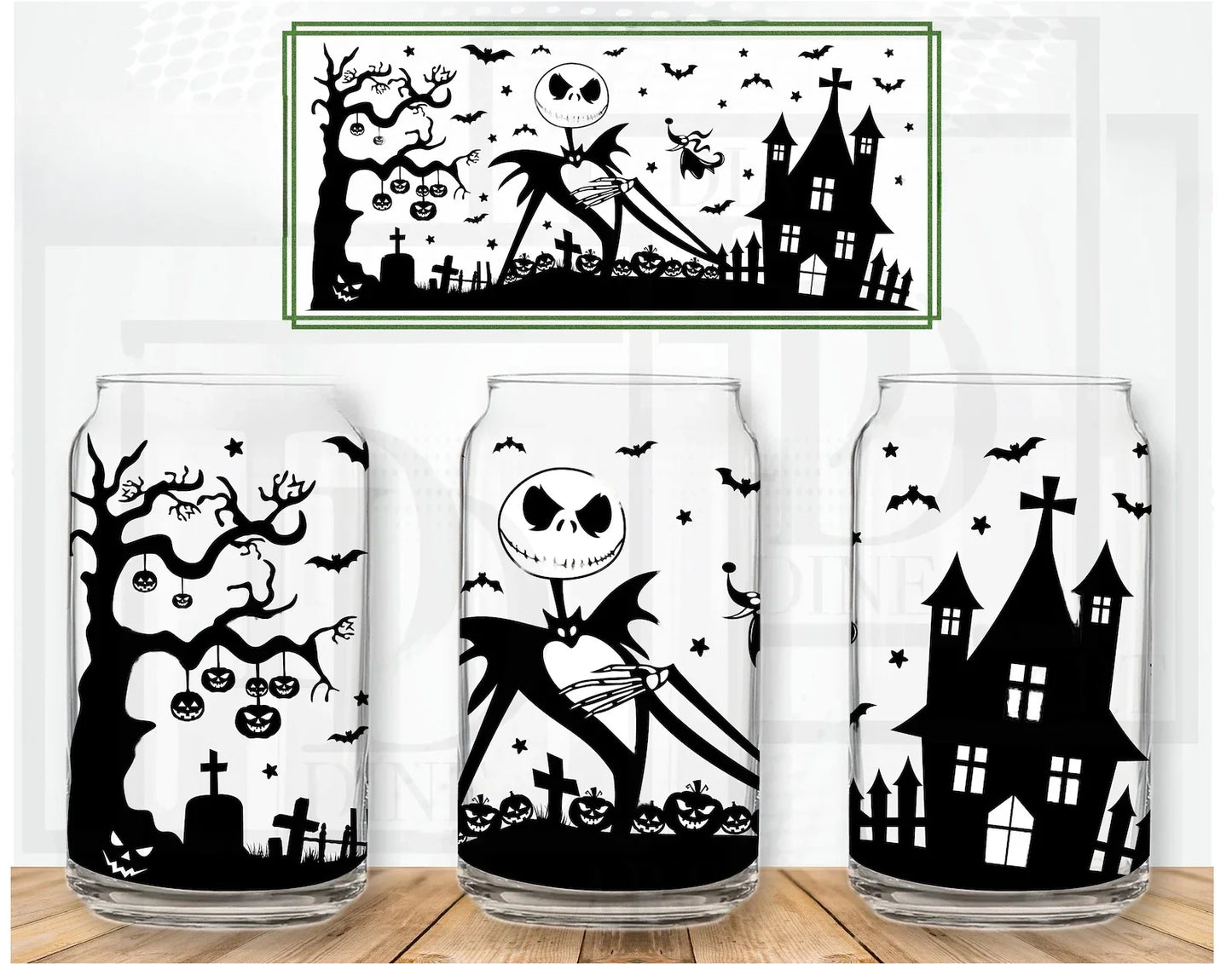 Happy Halloween NightmareCan Glass 0624