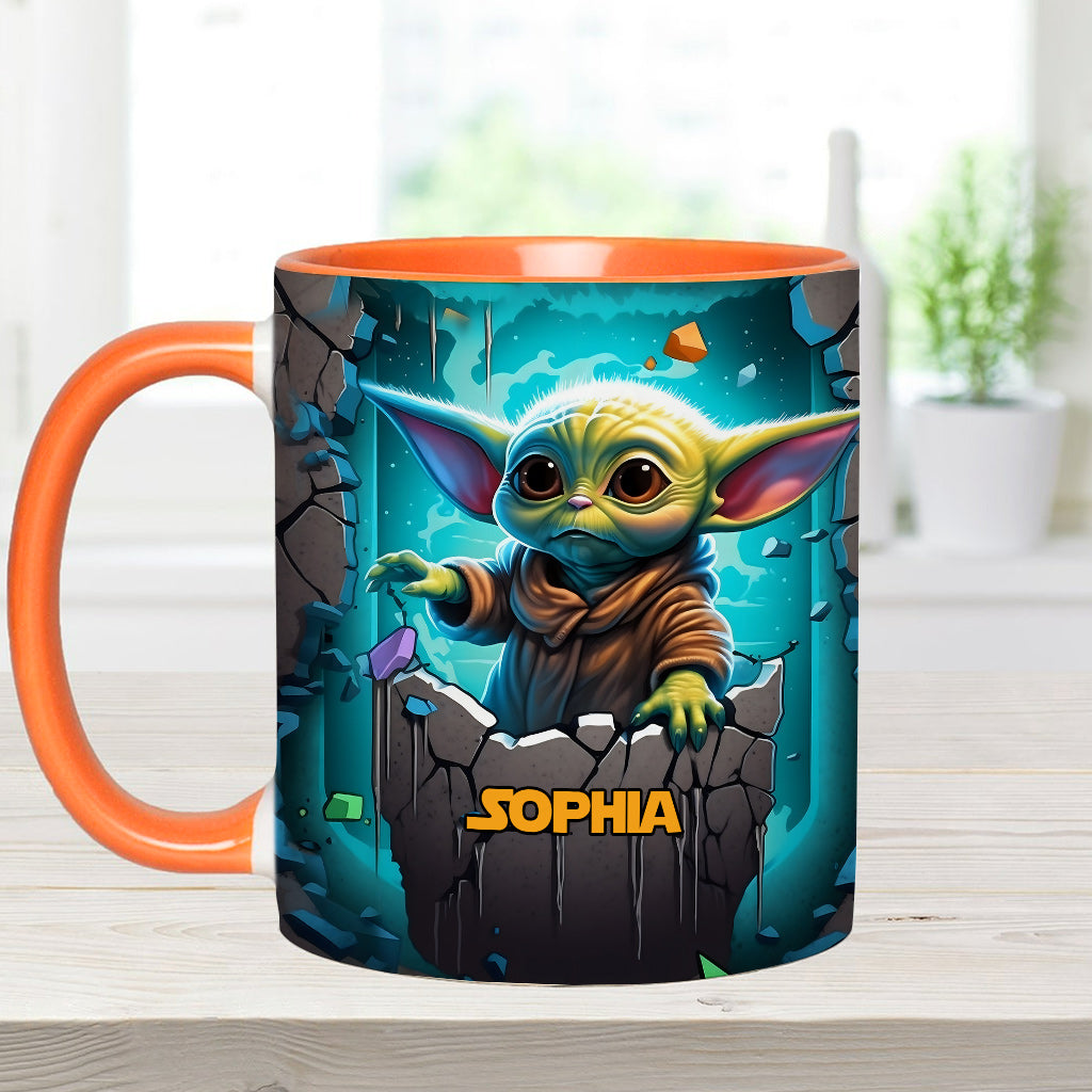 The Galaxy - Personalized The Force Accent Mug