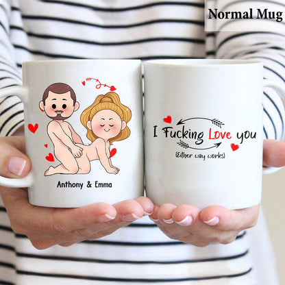 I Just Want You To Be Happy - Couple gift for husband, wife, boyfriend, girlfriend - Personalized Mug