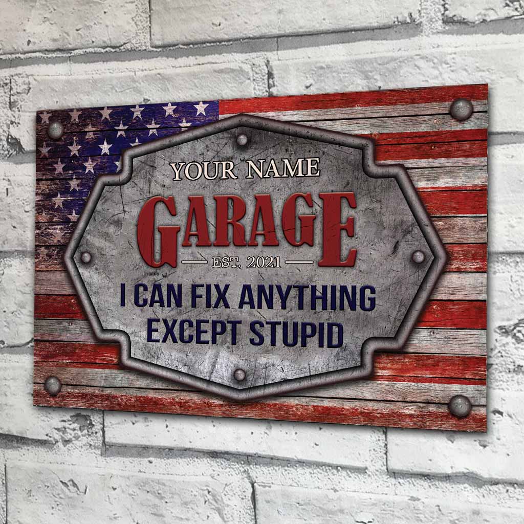 I Can Fix Anything - Mechanic Personalized Rectangle Metal Sign