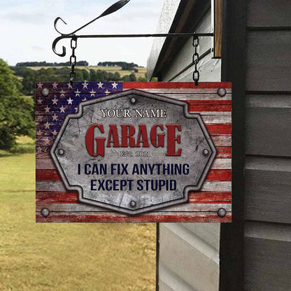 I Can Fix Anything - Mechanic Personalized Rectangle Metal Sign