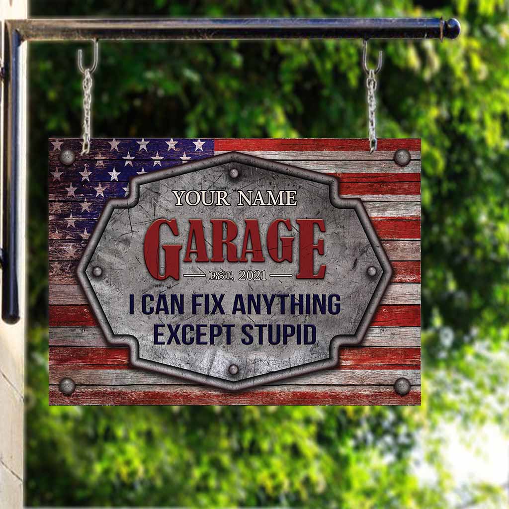 I Can Fix Anything - Mechanic Personalized Rectangle Metal Sign