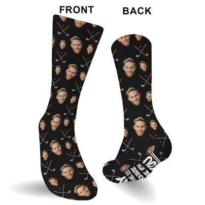 May The Course Be With You - Personalized Golf Socks