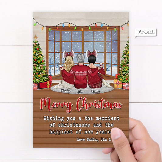 Personalized Greeting Gift Card Christmas Home