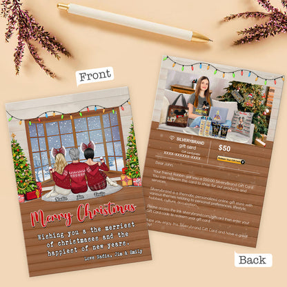 Personalized Greeting Gift Card Christmas Home