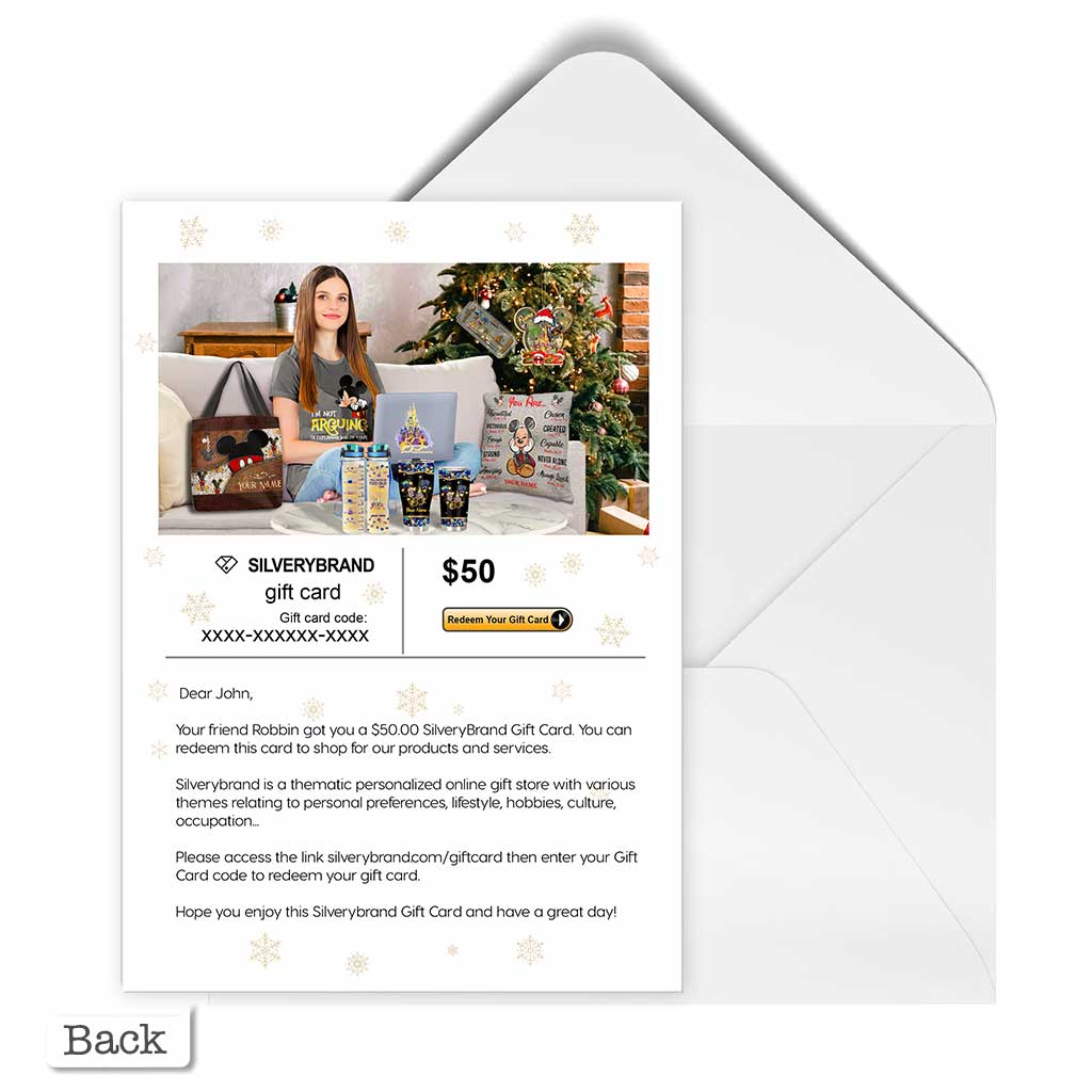 Personalized Greeting Gift Card Jingle & Mingle