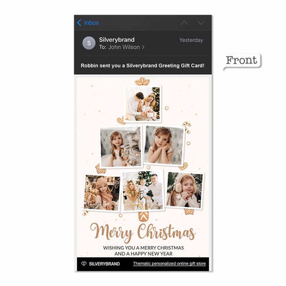 Personalized Greeting Gift Card Merry Christmas
