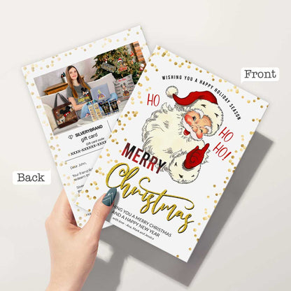 Personalized Greeting Gift Card Merry Christmas